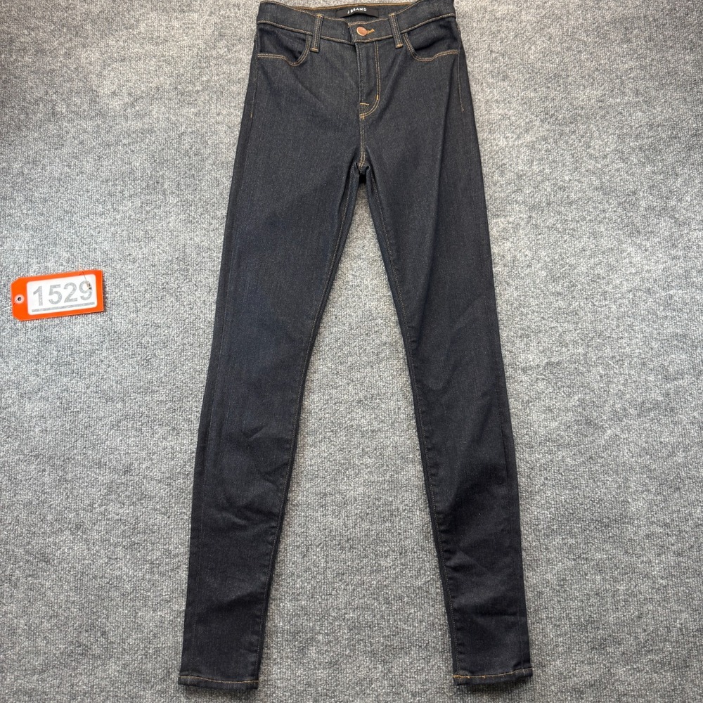 J Brand Maria Skinny Leg Jeans Womens 25 Blue Denim Dark Wash High Rise Stretch